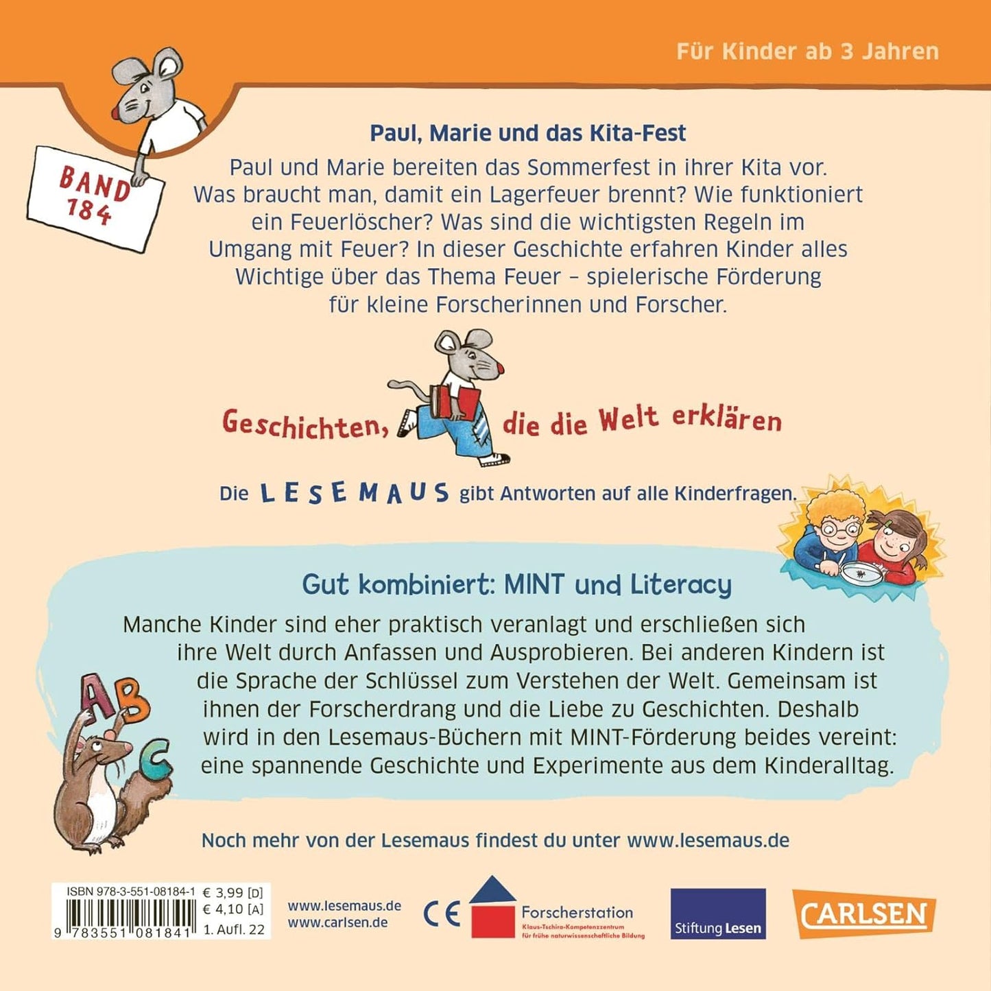 LESEMAUS 184: Paul, Marie und das Kita-Fest