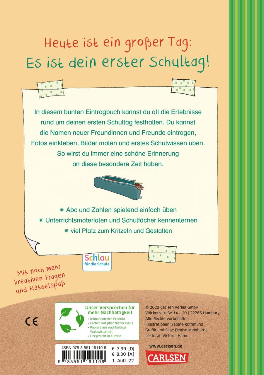 Schlau fuer die Schule, Hurra! Dein erster Schultag