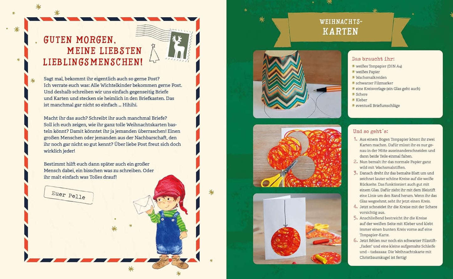 Mein Adventskalender-Buch: Winter-Weihnacht-Wichtelspaß: 24x Backen, Basteln und Entdecken