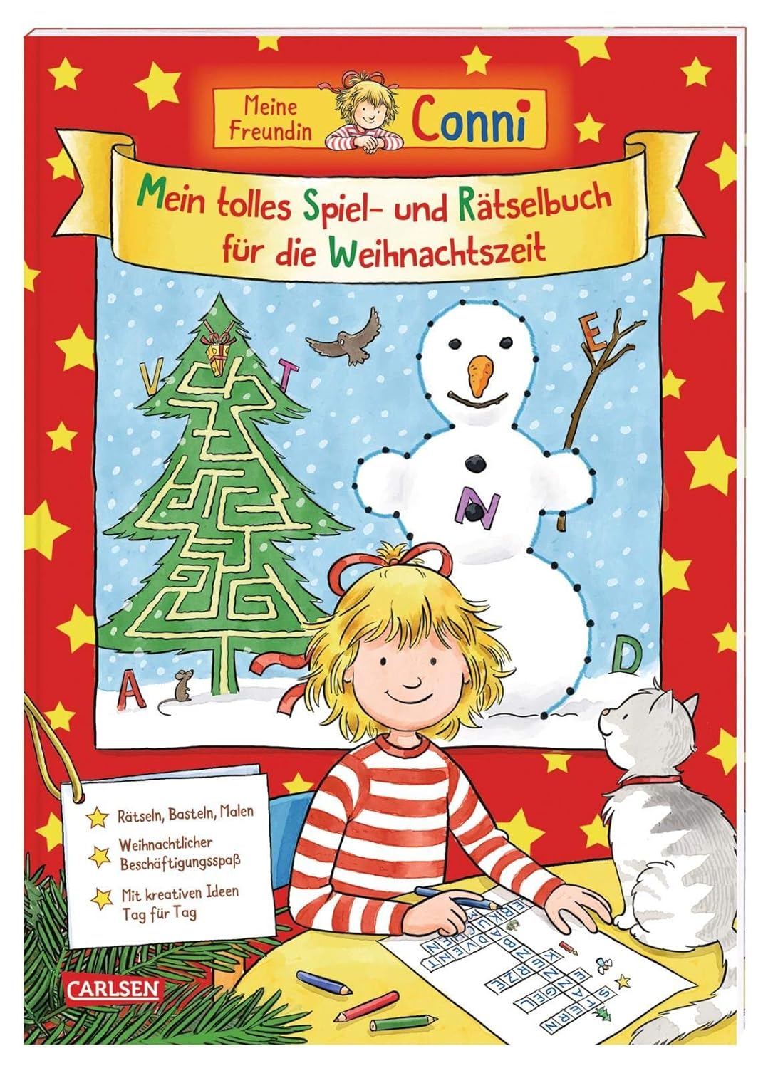 Conni Gelbe Reihe (Beschäftigungsbuch): Mein tolles Spiel- und Rätselbuch für die Weihnachtszeit