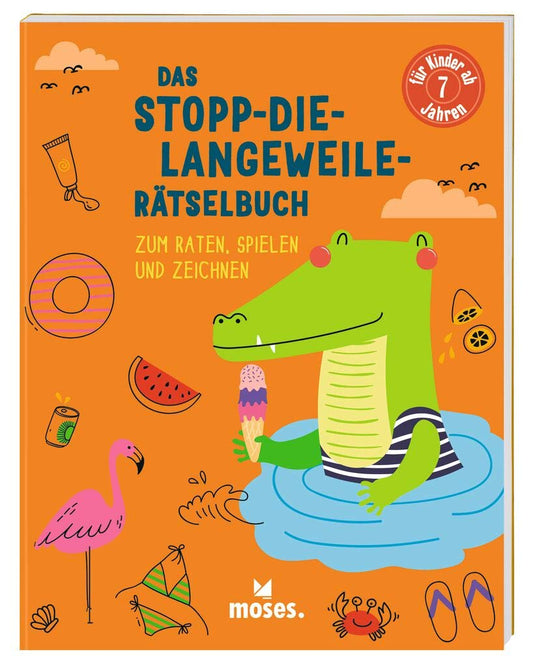 Das Stopp die Langeweile Rätselbuch - Zum Raten, Spielen und Zeichnen