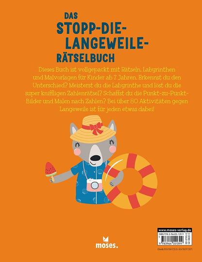 Das Stopp die Langeweile Rätselbuch - Zum Raten, Spielen und Zeichnen