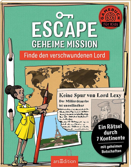 Escape Geheime Mission – Finde den verschwundenen Lord: Rätselspaß mit Sachinfos und Spezialeffekt