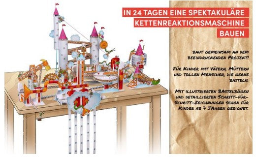 Made by Papa: Adventskalender Kettenreaktionsmaschine